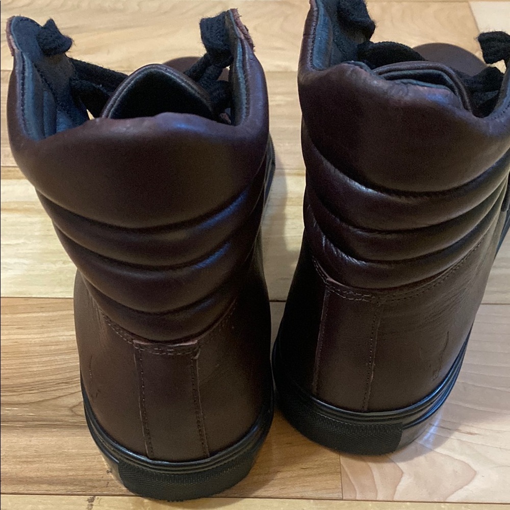 Rudsak Burgundy Leather High-Top Sneakers - Picture 3 of 17